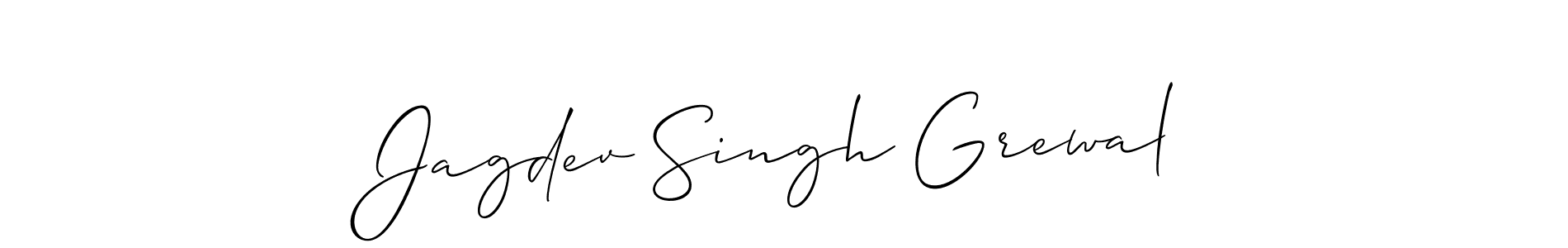 Create a beautiful signature design for name Jagdev Singh Grewal. With this signature (Allison_Script) fonts, you can make a handwritten signature for free. Jagdev Singh Grewal signature style 2 images and pictures png