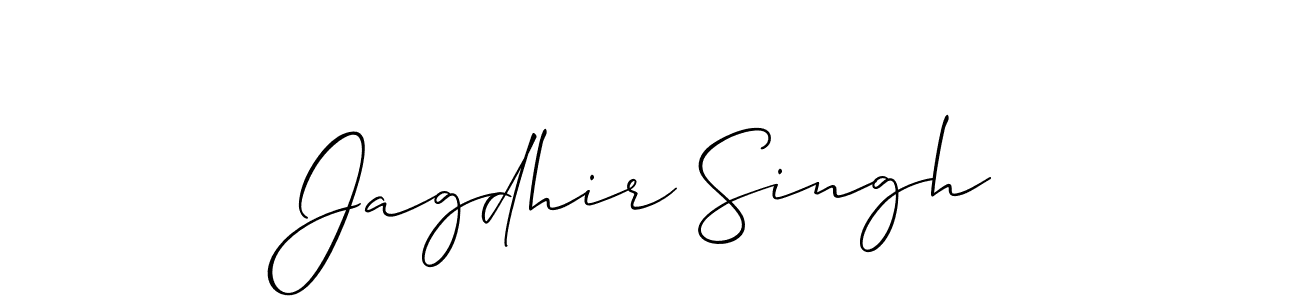 How to make Jagdhir Singh name signature. Use Allison_Script style for creating short signs online. This is the latest handwritten sign. Jagdhir Singh signature style 2 images and pictures png