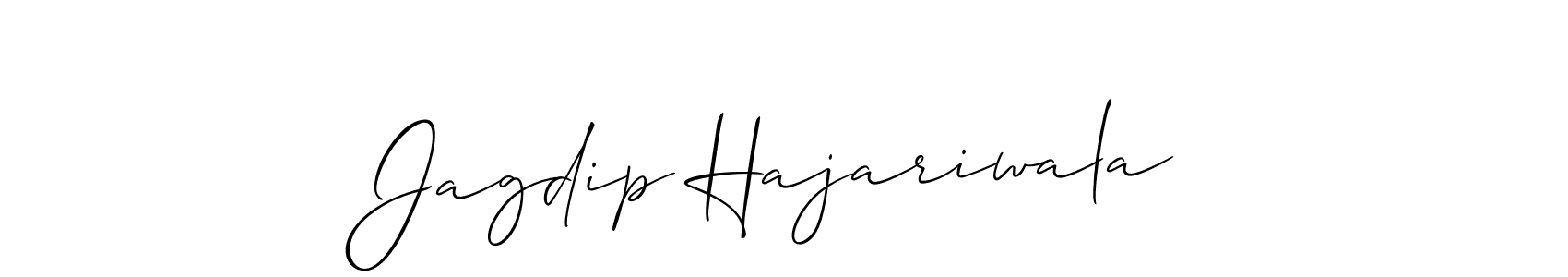 It looks lik you need a new signature style for name Jagdip Hajariwala. Design unique handwritten (Allison_Script) signature with our free signature maker in just a few clicks. Jagdip Hajariwala signature style 2 images and pictures png