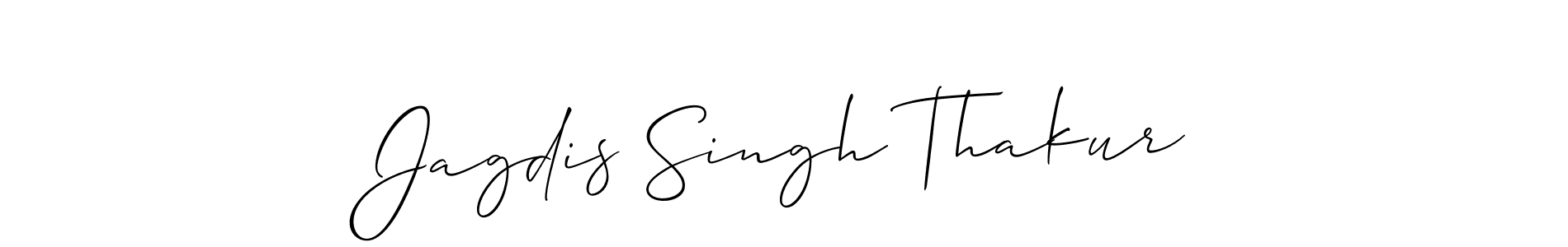 How to make Jagdis Singh Thakur signature? Allison_Script is a professional autograph style. Create handwritten signature for Jagdis Singh Thakur name. Jagdis Singh Thakur signature style 2 images and pictures png