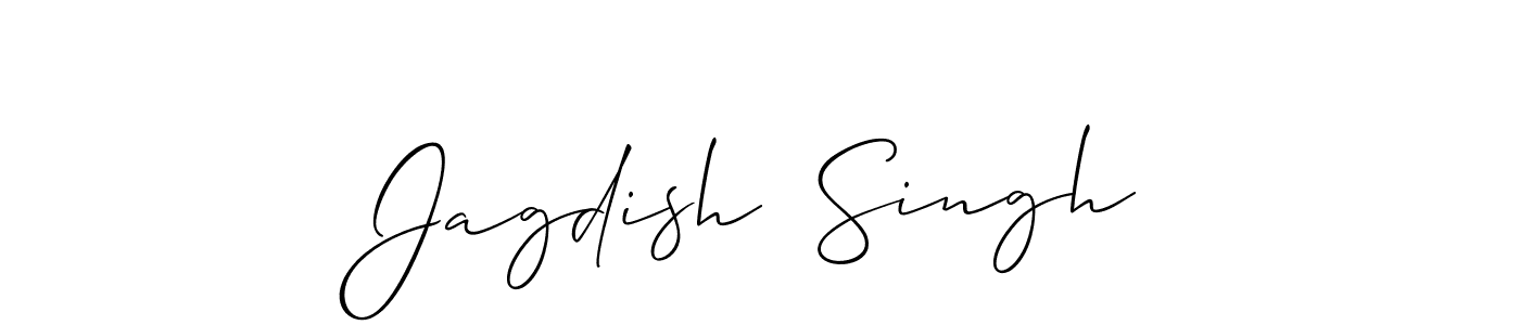 if you are searching for the best signature style for your name Jagdish  Singh. so please give up your signature search. here we have designed multiple signature styles  using Allison_Script. Jagdish  Singh signature style 2 images and pictures png