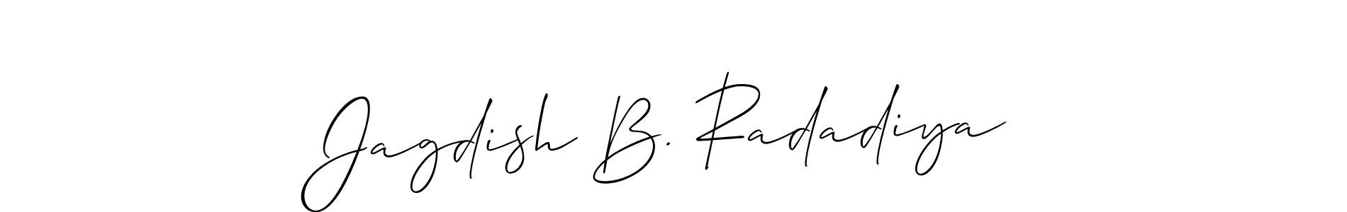 Here are the top 10 professional signature styles for the name Jagdish B. Radadiya. These are the best autograph styles you can use for your name. Jagdish B. Radadiya signature style 2 images and pictures png