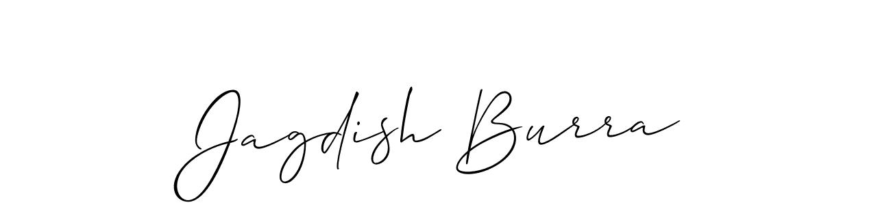 Also we have Jagdish Burra name is the best signature style. Create professional handwritten signature collection using Allison_Script autograph style. Jagdish Burra signature style 2 images and pictures png