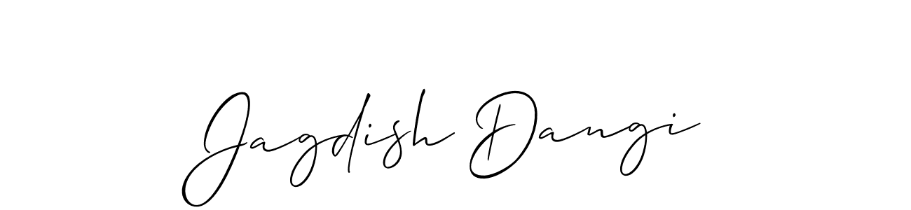 The best way (Allison_Script) to make a short signature is to pick only two or three words in your name. The name Jagdish Dangi include a total of six letters. For converting this name. Jagdish Dangi signature style 2 images and pictures png