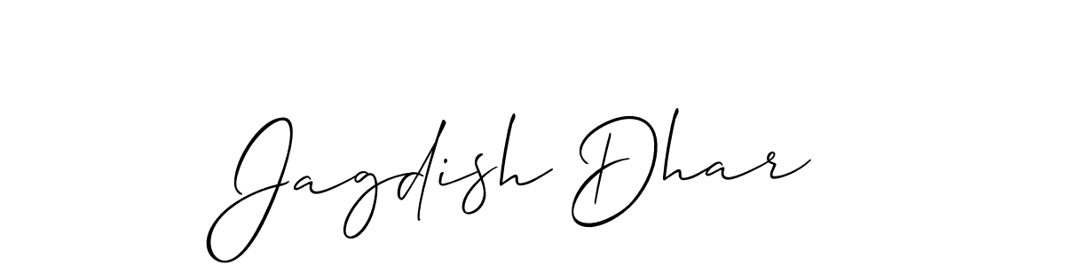 Create a beautiful signature design for name Jagdish Dhar. With this signature (Allison_Script) fonts, you can make a handwritten signature for free. Jagdish Dhar signature style 2 images and pictures png