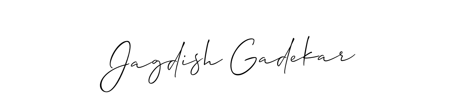 You can use this online signature creator to create a handwritten signature for the name Jagdish Gadekar. This is the best online autograph maker. Jagdish Gadekar signature style 2 images and pictures png