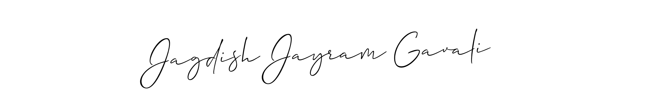 How to make Jagdish Jayram Gavali signature? Allison_Script is a professional autograph style. Create handwritten signature for Jagdish Jayram Gavali name. Jagdish Jayram Gavali signature style 2 images and pictures png