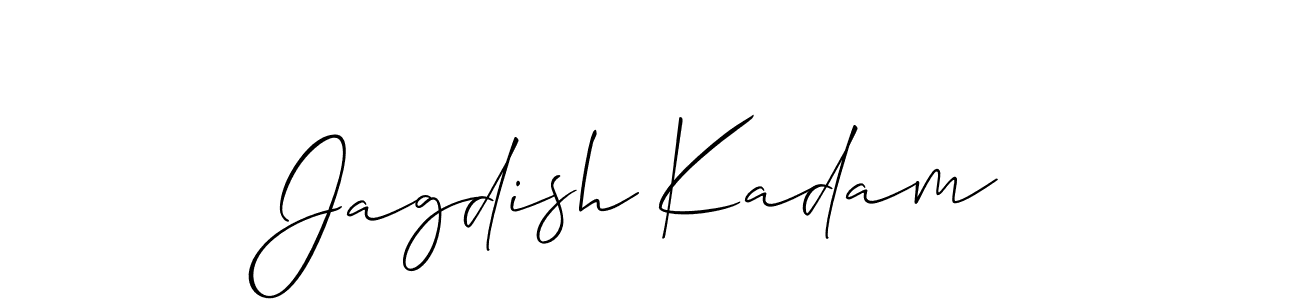 Similarly Allison_Script is the best handwritten signature design. Signature creator online .You can use it as an online autograph creator for name Jagdish Kadam. Jagdish Kadam signature style 2 images and pictures png