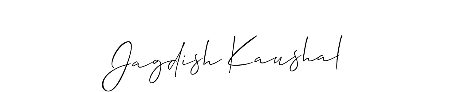 Jagdish Kaushal stylish signature style. Best Handwritten Sign (Allison_Script) for my name. Handwritten Signature Collection Ideas for my name Jagdish Kaushal. Jagdish Kaushal signature style 2 images and pictures png