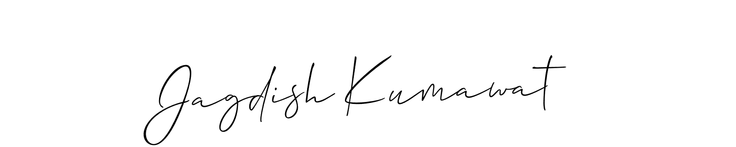 Make a beautiful signature design for name Jagdish Kumawat. With this signature (Allison_Script) style, you can create a handwritten signature for free. Jagdish Kumawat signature style 2 images and pictures png