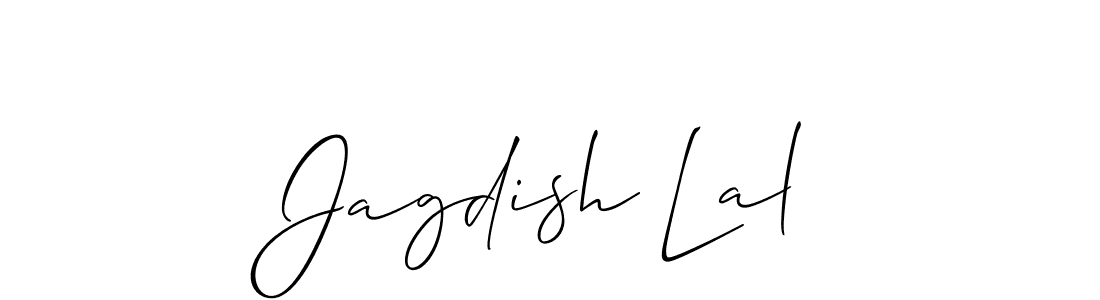 Allison_Script is a professional signature style that is perfect for those who want to add a touch of class to their signature. It is also a great choice for those who want to make their signature more unique. Get Jagdish Lal name to fancy signature for free. Jagdish Lal signature style 2 images and pictures png