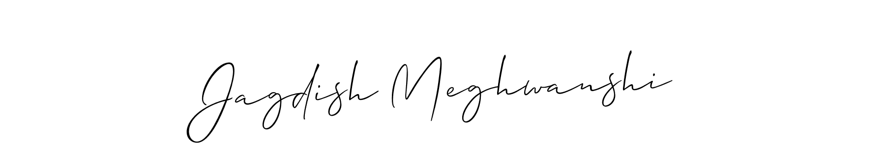 Also You can easily find your signature by using the search form. We will create Jagdish Meghwanshi name handwritten signature images for you free of cost using Allison_Script sign style. Jagdish Meghwanshi signature style 2 images and pictures png