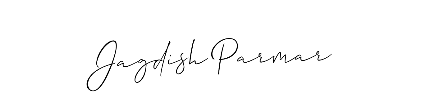 How to make Jagdish Parmar signature? Allison_Script is a professional autograph style. Create handwritten signature for Jagdish Parmar name. Jagdish Parmar signature style 2 images and pictures png