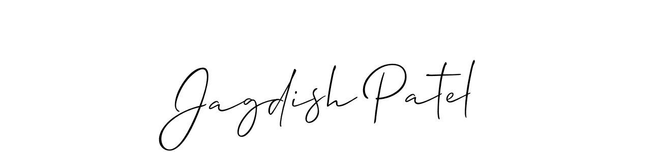 Use a signature maker to create a handwritten signature online. With this signature software, you can design (Allison_Script) your own signature for name Jagdish Patel. Jagdish Patel signature style 2 images and pictures png