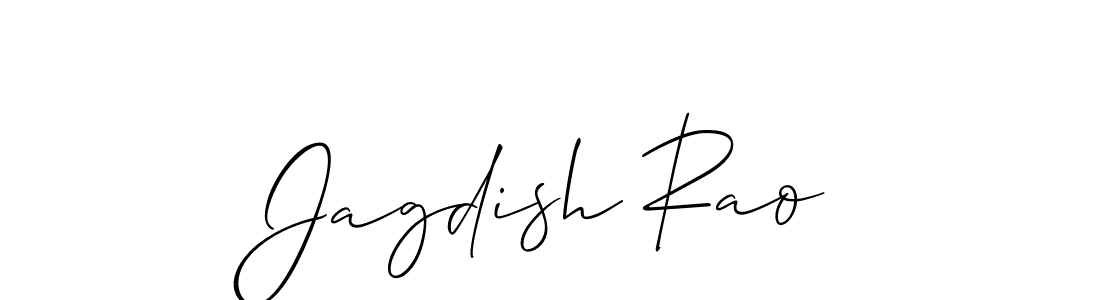 You should practise on your own different ways (Allison_Script) to write your name (Jagdish Rao) in signature. don't let someone else do it for you. Jagdish Rao signature style 2 images and pictures png