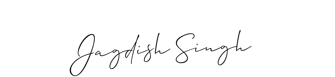 Design your own signature with our free online signature maker. With this signature software, you can create a handwritten (Allison_Script) signature for name Jagdish Singh. Jagdish Singh signature style 2 images and pictures png