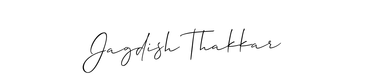 Design your own signature with our free online signature maker. With this signature software, you can create a handwritten (Allison_Script) signature for name Jagdish Thakkar. Jagdish Thakkar signature style 2 images and pictures png
