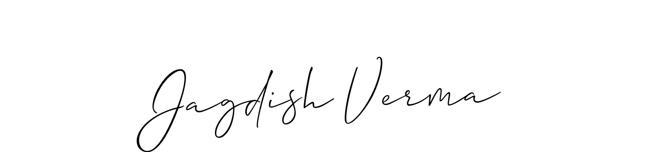 This is the best signature style for the Jagdish Verma name. Also you like these signature font (Allison_Script). Mix name signature. Jagdish Verma signature style 2 images and pictures png