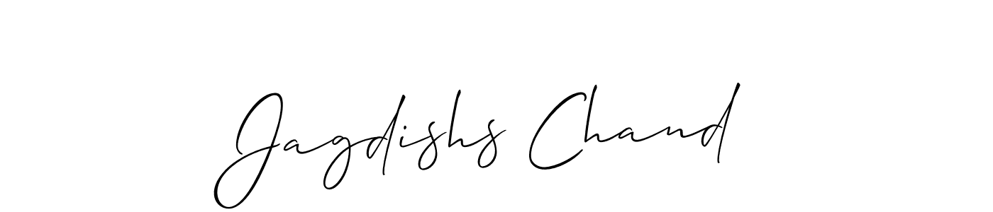 Similarly Allison_Script is the best handwritten signature design. Signature creator online .You can use it as an online autograph creator for name Jagdishs Chand. Jagdishs Chand signature style 2 images and pictures png