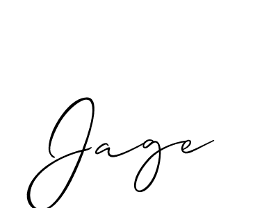 if you are searching for the best signature style for your name Jage. so please give up your signature search. here we have designed multiple signature styles  using Allison_Script. Jage signature style 2 images and pictures png