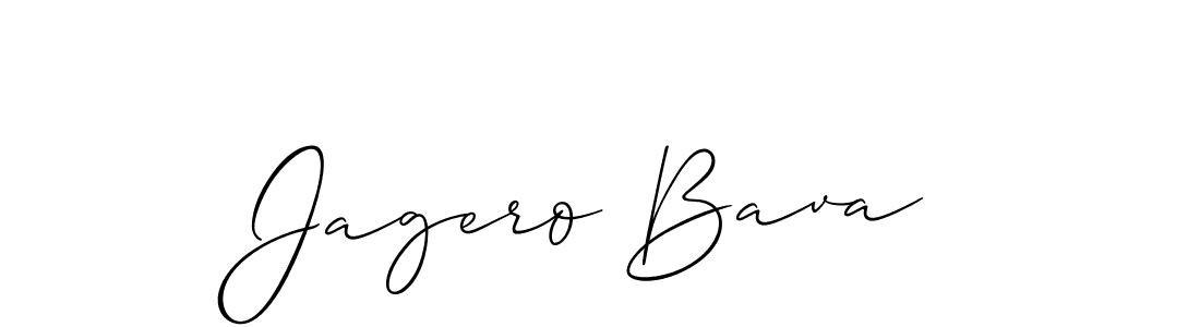 It looks lik you need a new signature style for name Jagero Bava. Design unique handwritten (Allison_Script) signature with our free signature maker in just a few clicks. Jagero Bava signature style 2 images and pictures png