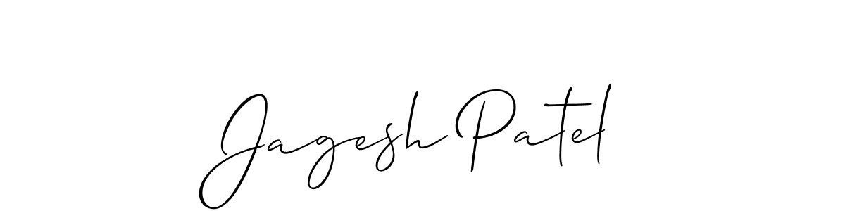 Also we have Jagesh Patel name is the best signature style. Create professional handwritten signature collection using Allison_Script autograph style. Jagesh Patel signature style 2 images and pictures png