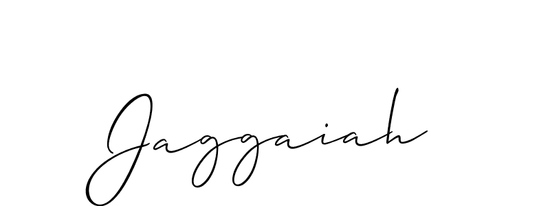 Make a beautiful signature design for name Jaggaiah. With this signature (Allison_Script) style, you can create a handwritten signature for free. Jaggaiah signature style 2 images and pictures png