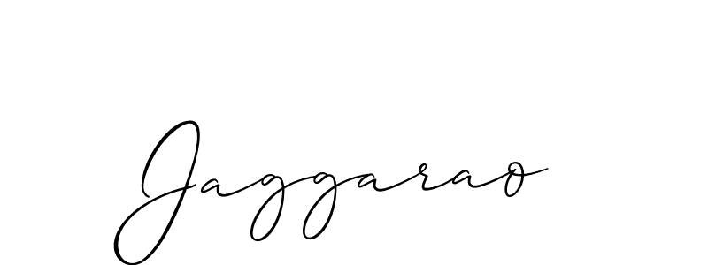 How to make Jaggarao signature? Allison_Script is a professional autograph style. Create handwritten signature for Jaggarao name. Jaggarao signature style 2 images and pictures png