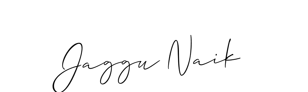 Jaggu Naik stylish signature style. Best Handwritten Sign (Allison_Script) for my name. Handwritten Signature Collection Ideas for my name Jaggu Naik. Jaggu Naik signature style 2 images and pictures png