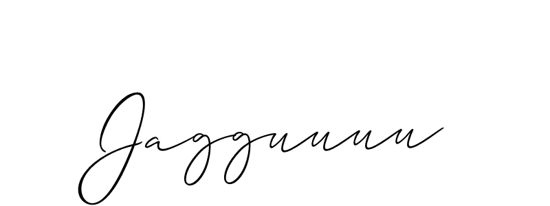 How to make Jagguuuu name signature. Use Allison_Script style for creating short signs online. This is the latest handwritten sign. Jagguuuu signature style 2 images and pictures png