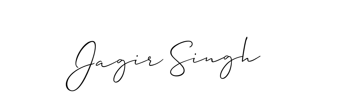 Also You can easily find your signature by using the search form. We will create Jagir Singh name handwritten signature images for you free of cost using Allison_Script sign style. Jagir Singh signature style 2 images and pictures png