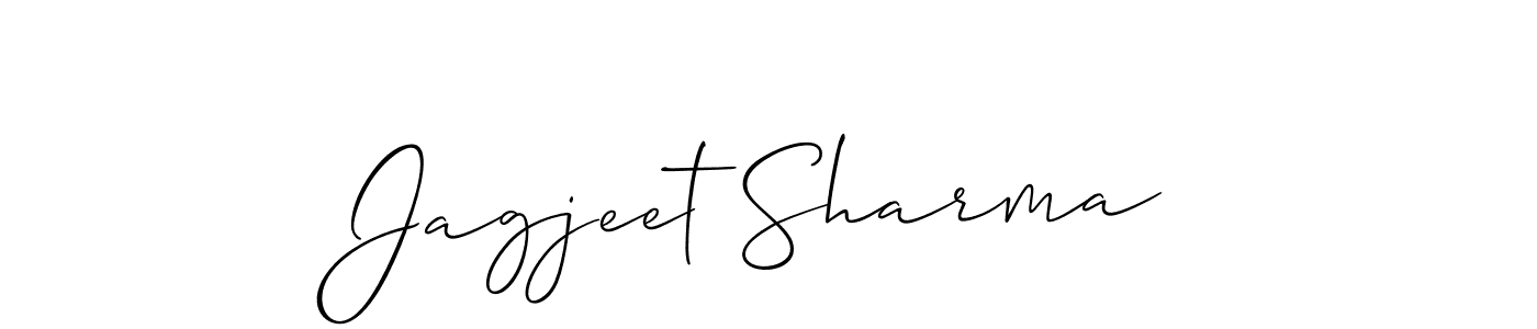 How to make Jagjeet Sharma signature? Allison_Script is a professional autograph style. Create handwritten signature for Jagjeet Sharma name. Jagjeet Sharma signature style 2 images and pictures png