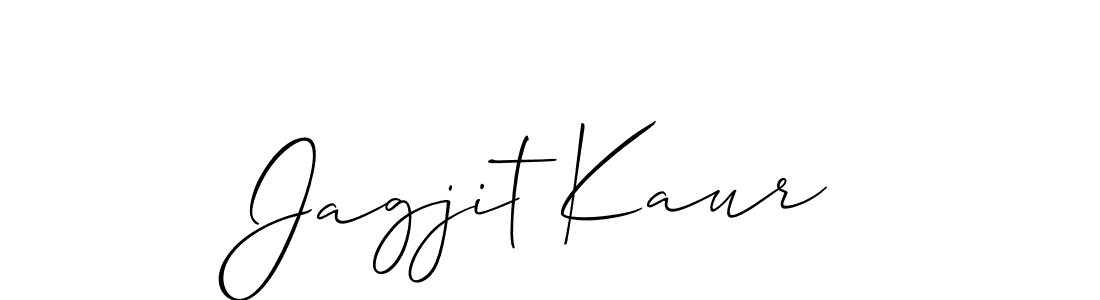 How to make Jagjit Kaur name signature. Use Allison_Script style for creating short signs online. This is the latest handwritten sign. Jagjit Kaur signature style 2 images and pictures png