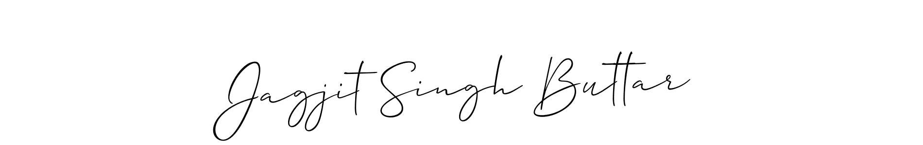 Also we have Jagjit Singh Buttar name is the best signature style. Create professional handwritten signature collection using Allison_Script autograph style. Jagjit Singh Buttar signature style 2 images and pictures png