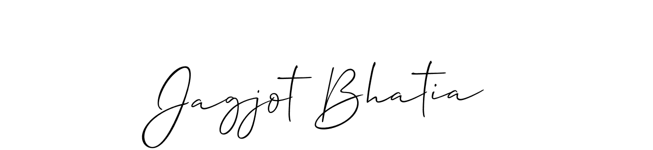 Jagjot Bhatia stylish signature style. Best Handwritten Sign (Allison_Script) for my name. Handwritten Signature Collection Ideas for my name Jagjot Bhatia. Jagjot Bhatia signature style 2 images and pictures png