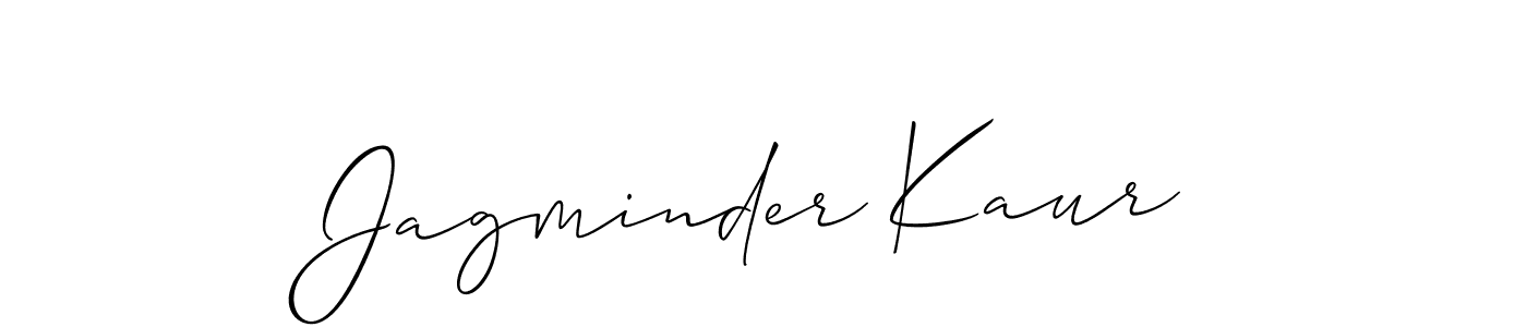 It looks lik you need a new signature style for name Jagminder Kaur. Design unique handwritten (Allison_Script) signature with our free signature maker in just a few clicks. Jagminder Kaur signature style 2 images and pictures png