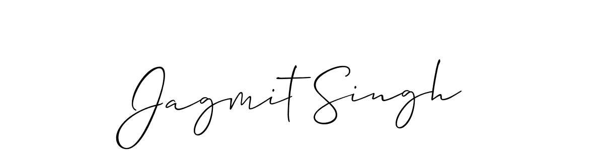How to make Jagmit Singh name signature. Use Allison_Script style for creating short signs online. This is the latest handwritten sign. Jagmit Singh signature style 2 images and pictures png