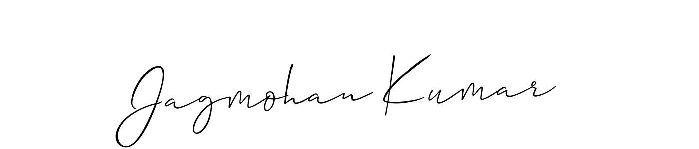 This is the best signature style for the Jagmohan Kumar name. Also you like these signature font (Allison_Script). Mix name signature. Jagmohan Kumar signature style 2 images and pictures png