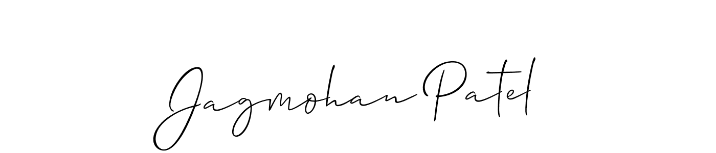 The best way (Allison_Script) to make a short signature is to pick only two or three words in your name. The name Jagmohan Patel include a total of six letters. For converting this name. Jagmohan Patel signature style 2 images and pictures png