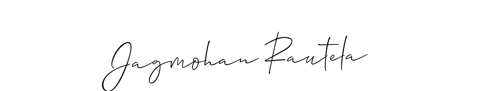 Also we have Jagmohan Rautela name is the best signature style. Create professional handwritten signature collection using Allison_Script autograph style. Jagmohan Rautela signature style 2 images and pictures png