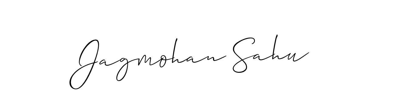 You should practise on your own different ways (Allison_Script) to write your name (Jagmohan Sahu) in signature. don't let someone else do it for you. Jagmohan Sahu signature style 2 images and pictures png