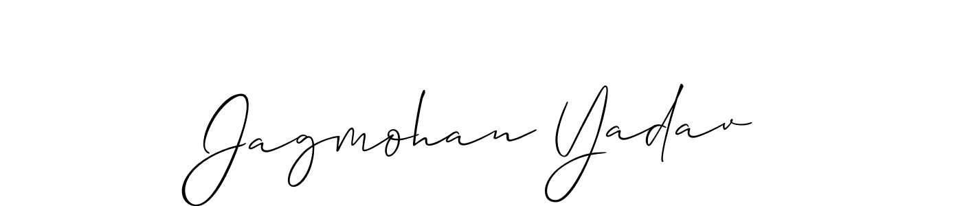 It looks lik you need a new signature style for name Jagmohan Yadav. Design unique handwritten (Allison_Script) signature with our free signature maker in just a few clicks. Jagmohan Yadav signature style 2 images and pictures png