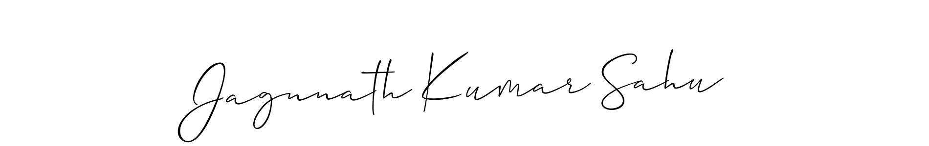 Also You can easily find your signature by using the search form. We will create Jagnnath Kumar Sahu name handwritten signature images for you free of cost using Allison_Script sign style. Jagnnath Kumar Sahu signature style 2 images and pictures png