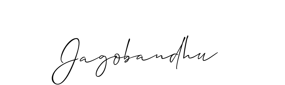 Jagobandhu stylish signature style. Best Handwritten Sign (Allison_Script) for my name. Handwritten Signature Collection Ideas for my name Jagobandhu. Jagobandhu signature style 2 images and pictures png