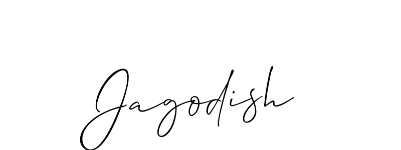 Create a beautiful signature design for name Jagodish. With this signature (Allison_Script) fonts, you can make a handwritten signature for free. Jagodish signature style 2 images and pictures png