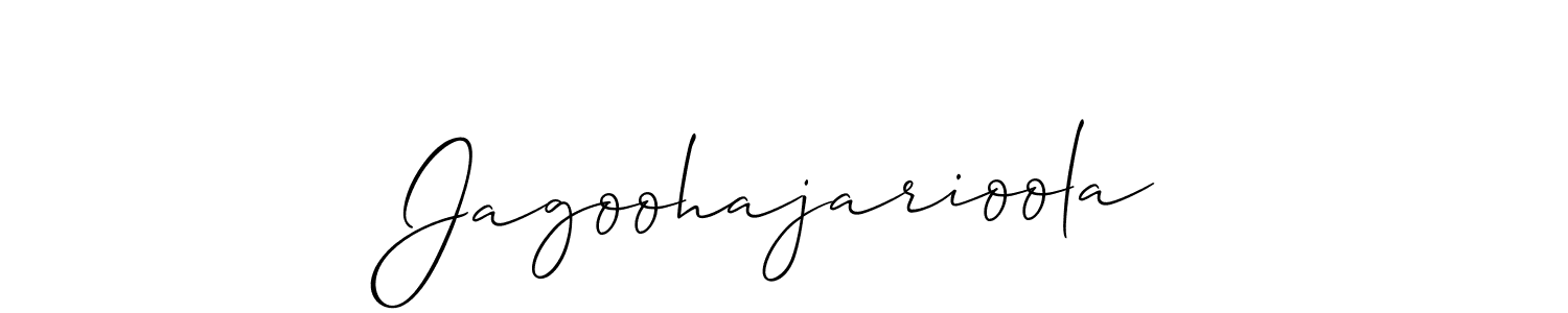 Once you've used our free online signature maker to create your best signature Allison_Script style, it's time to enjoy all of the benefits that Jagoohajarioola name signing documents. Jagoohajarioola signature style 2 images and pictures png