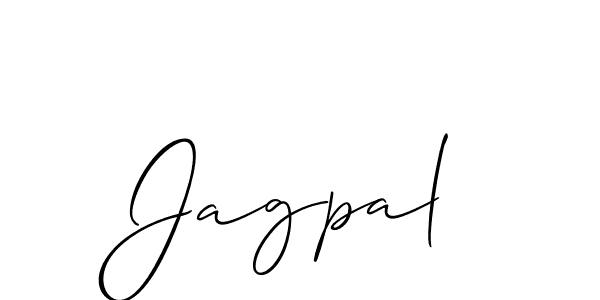 How to make Jagpal signature? Allison_Script is a professional autograph style. Create handwritten signature for Jagpal name. Jagpal signature style 2 images and pictures png
