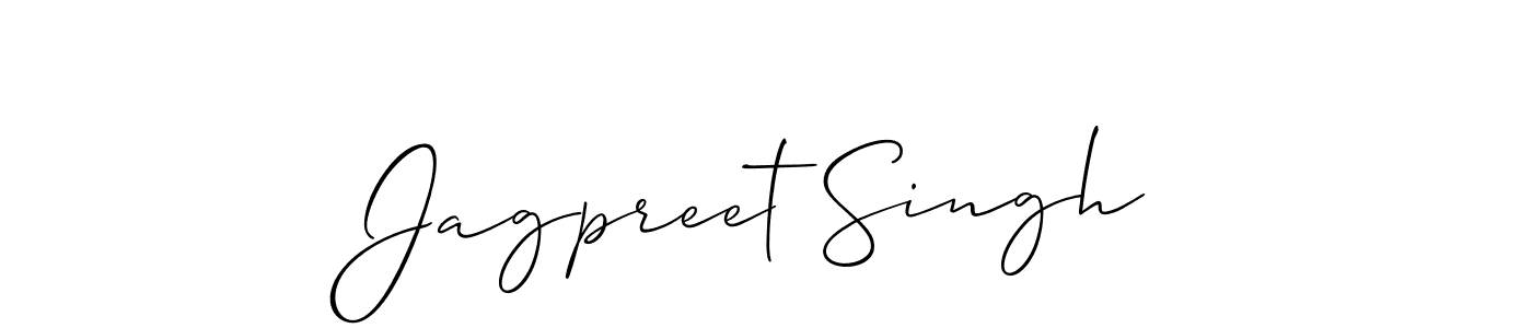 Make a beautiful signature design for name Jagpreet Singh. With this signature (Allison_Script) style, you can create a handwritten signature for free. Jagpreet Singh signature style 2 images and pictures png