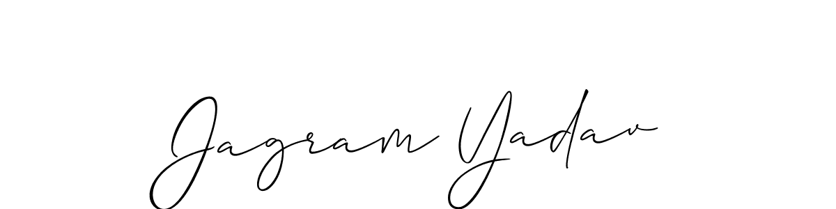Jagram Yadav stylish signature style. Best Handwritten Sign (Allison_Script) for my name. Handwritten Signature Collection Ideas for my name Jagram Yadav. Jagram Yadav signature style 2 images and pictures png
