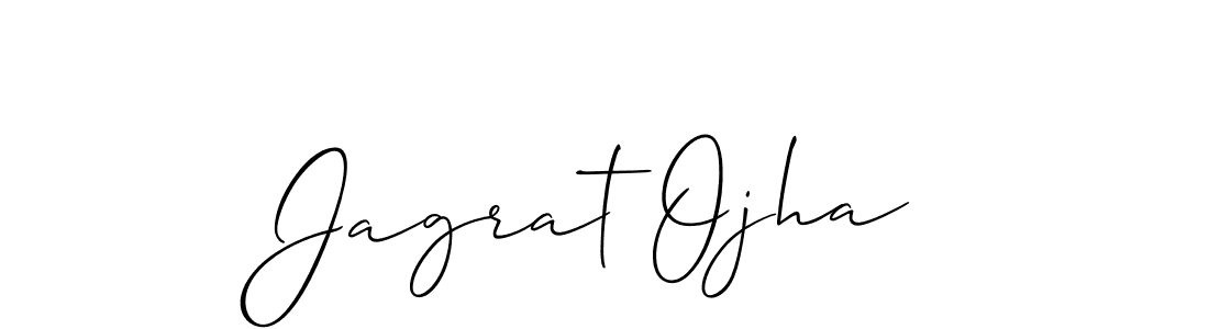 Design your own signature with our free online signature maker. With this signature software, you can create a handwritten (Allison_Script) signature for name Jagrat Ojha. Jagrat Ojha signature style 2 images and pictures png